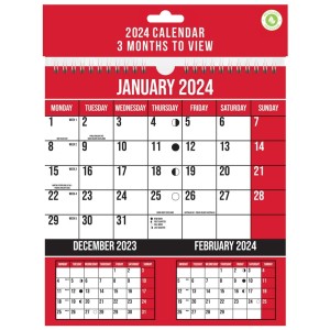 2024 Calendar (3 Months To View)