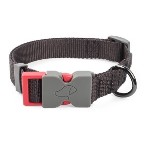 M (31cm-47cm) WalkAbout Dog Collar - Grey