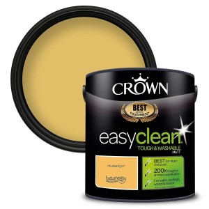 Crown Easyclean Paint 2.5l Mustard Jar