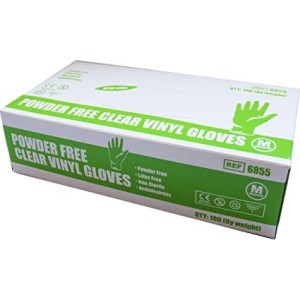 Safecare Powder Free Vinyl Gloves Large (100 Pack)