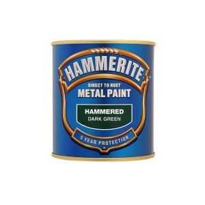 Hammerite Metal Paint 250ml Hammered Dark Green