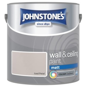 Johnstones Vinyl Emulsion Paint 2.5L Iced Petal (Matt)