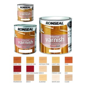Ronseal Interior Varnish Quick Dry Satin 750ml Birch