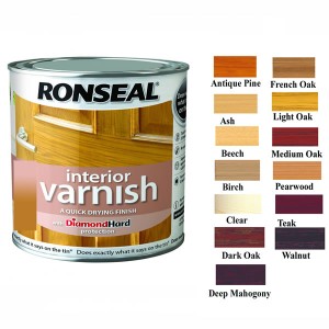 Ronseal Diamond Hard Interior Floor Varnish 750ml French Oak Satin