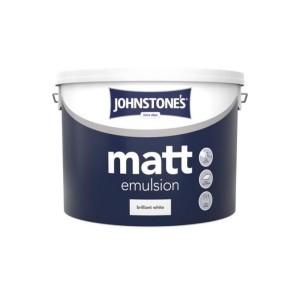 Johnstones Vinyl Emulsion Paint 10L Brilliant White (Matt)