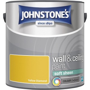 Johnstones Emulsion Paint 2.5L Yellow Diamond Soft Sheen