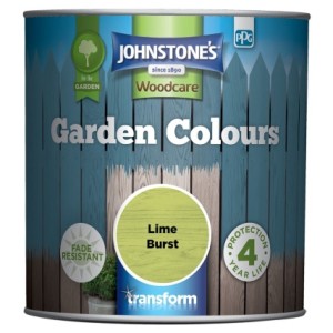 Johnstones Garden Colours Paint 1L Lime Burst