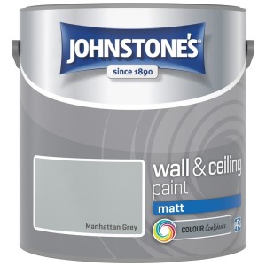 Johnstones Vinyl Emulsion Paint 2.5L Manhattan Grey (Matt)