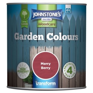 Johnstones Garden Colours Paint 1L Merry Berry