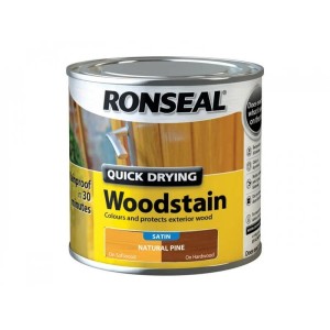 Ronseal Quick Drying Wood Stain Satin 250ml Natural Pine