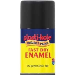 PlastiKote Spray Paint 100ml Black Flat