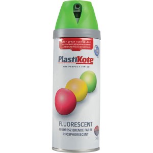 PlastiKote Spray Paint 400ml Fluorescent Green