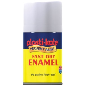 PlastiKote Spray Paint 100ml White Flat