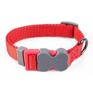 M (31cm-47cm) WalkAbout Dog Collar - Red