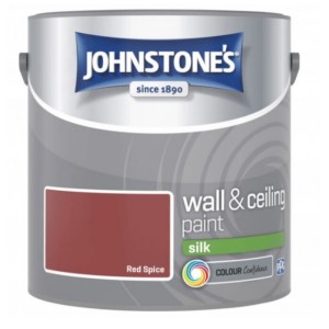 Johnstones Vinyl Emulsion Paint 2.5L Red Spice Silk