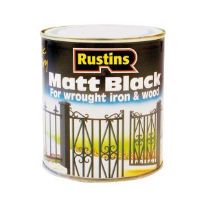 Rustins Quick-Dry Paint 500ml Black Matt