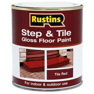Rustins Step/Tile Paint 250ml Red Gloss