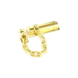 Securit S1624 Brass Plated Steel Door Chain 80mm