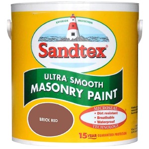 Sandtex Ultra Smooth Masonry Paint Brick Red 2.5L