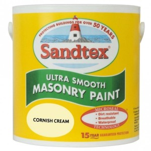 Sandtex Ultra Smooth Masonry Paint Cornish Cream 2.5L