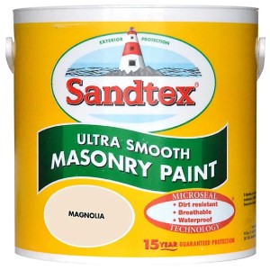 Sandtex Ultra Smooth Masonry Paint Magnolia 2.5L