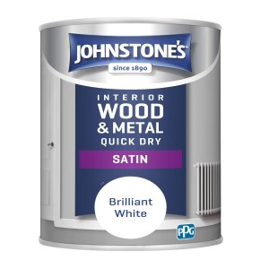 Johnstones One Coat Satin Paint 2.5L Brilliant White