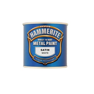 Hammerite Metal Paint 250ml White Satin