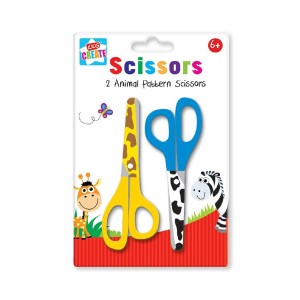Anker Animal Pattern Kids Scissors (2 Pack)