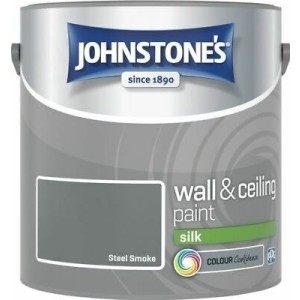 Johnstones Vinyl Emulsion Paint 2.5L Steel Smoke (Silk)