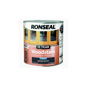 Ronseal 10 Year Woodstain Smoked Walnut Satin 750ml