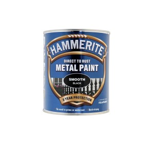 Hammerite Metal Paint 250ml Smooth Black