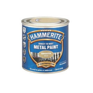Hammerite Metal Paint 250ml Smooth Gold