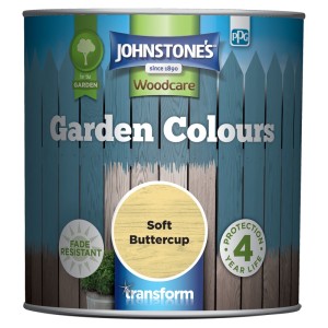 Johnstones Garden Colours Paint 1L Soft Buttercup