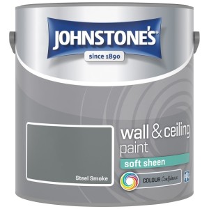 Johnstones Vinyl Emulsion Paint 2.5L Steel Smoke (Soft Sheen)