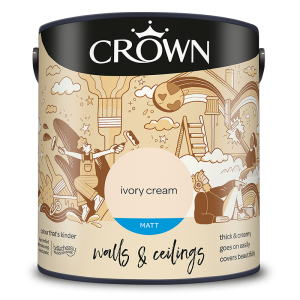 Crown Matt Ivory Cream Emulsion 5ltr
