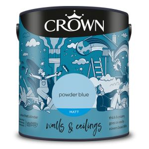 Crown Matt Powder Blue Emulsion 2.5ltr
