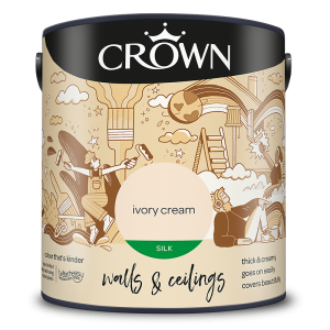 Crown Silk Ivory Cream Emulsion 5ltr