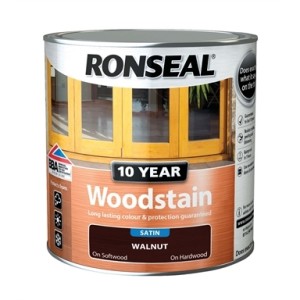 Ronseal 10 Year Woodstain Walnut Satin 750ml