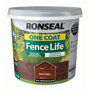 Ronseal One Coat Fence Life 5L Red Cedar