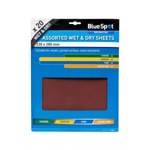 BlueSpot Wet & Dry Sandpaper Sheets