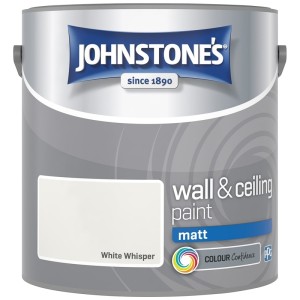 Johnstones Vinyl Emulsion Paint 2.5L White Whisper (Matt)