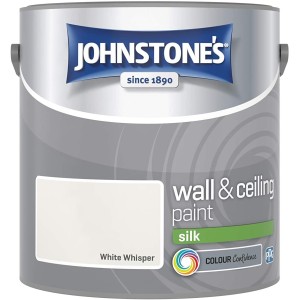 Johnstones Vinyl Emulsion Paint 2.5L White Whisper (Silk)