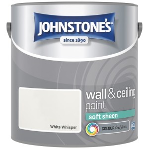 Johnstones Vinyl Emulsion Paint 2.5L White Whisper (Soft Sheen)
