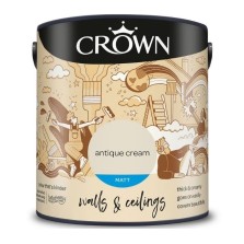 Crown Matt Antique Cream Emulsion 2.5ltr