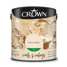 Crown Silk Ivory Cream Emulsion 2.5ltr