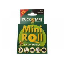 Duck Tape Mini Roll Black 25mm x 10m
