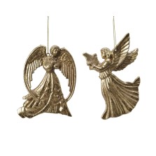 Christmas Hanging Antique Angel - Gold