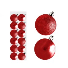 Christmas Mini Mixed Baubles 3cm (12 Pack) Red