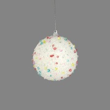 Christmas Candy Land Sequin Bauble 7cm