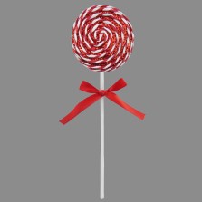 Christmas Candy Cane Foam lollipop 29cm Red